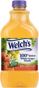 Welchs White Grape Peach 100% Juice No Sugar Added